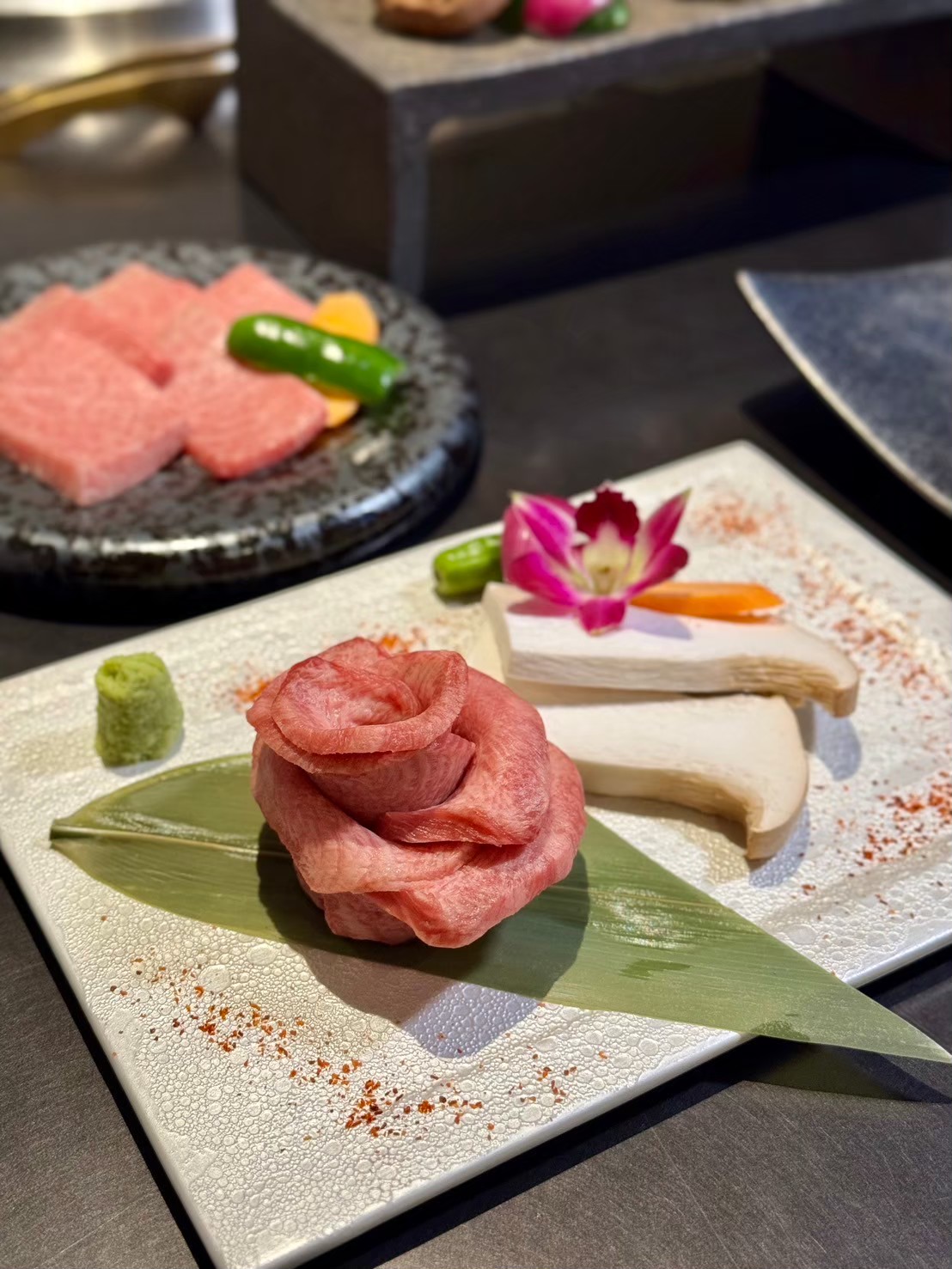 LAMP和牛ローズ盛り合わせ